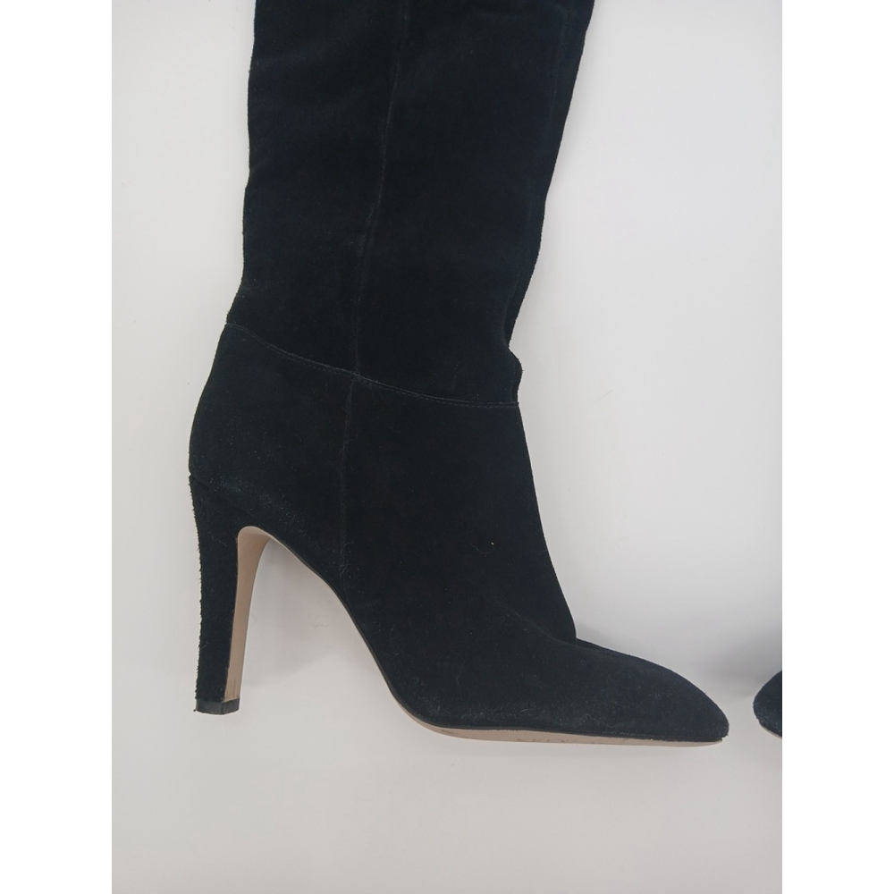 Kelsi Dagger Sophia Boots ShoesBlack Suede Over Knee Womens 9.5 - Picture 4 of 15